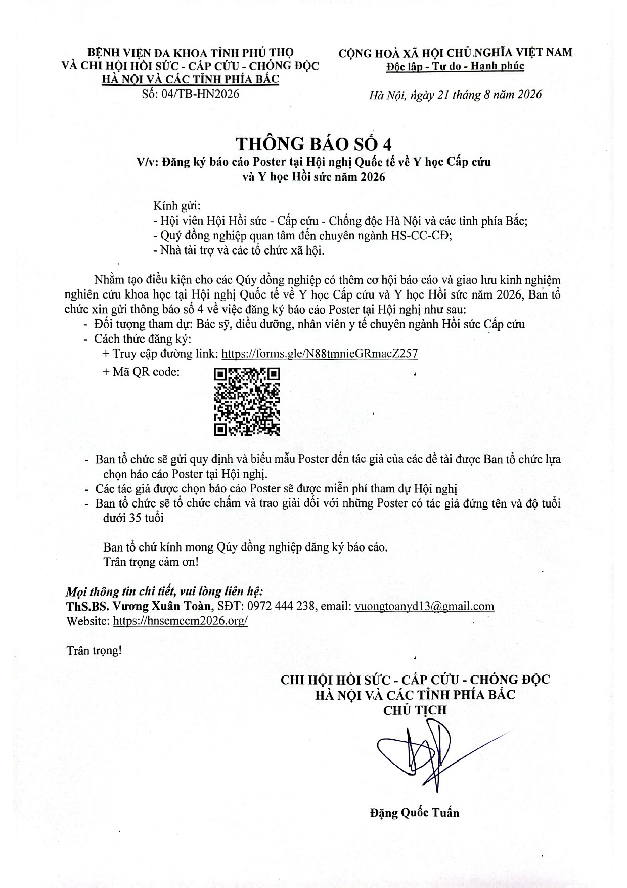 Thông báo số 4